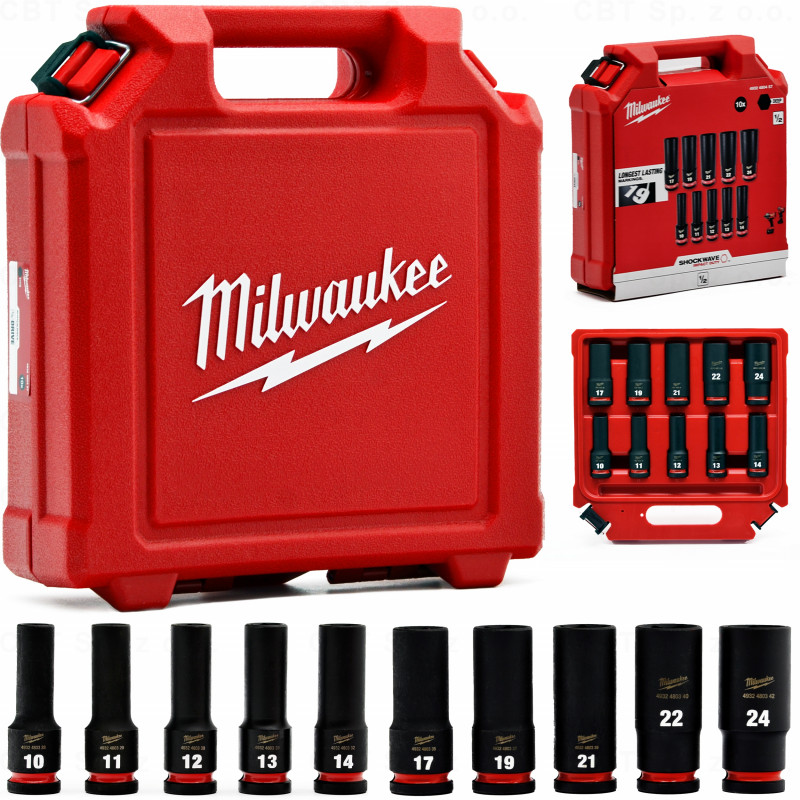Zestaw nasadek 1/2” Shockwave Impact Duty™ 10 szt.