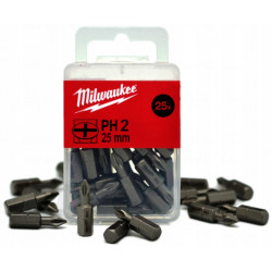 Bit phillips PH2 dł. 25 mm (25 sztuk) MILWAUKEE