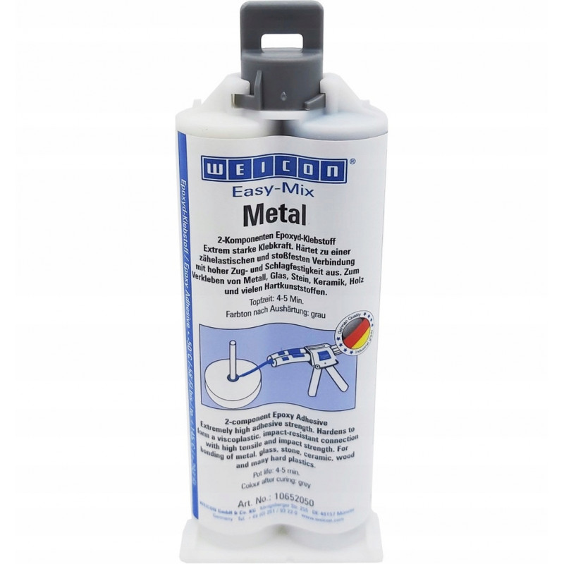 Klej epoksydowy EasyMix Metal, 50 ml WEICON