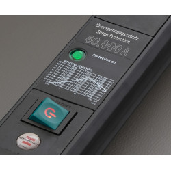 Listwa przeciwprzepięciowa 60.000A 4 gniazda 3m H05VVF3G1 czarna PremiumLine BRENNENSTUHL
