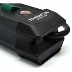 Listwa przeciwprzepięciowa 60.000A 4 gniazda 3m H05VVF3G1 czarna PremiumLine BRENNENSTUHL