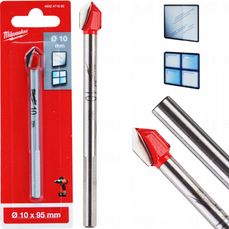 Wiertło do szkła/ceramiki 10 x 95 MILWAUKEE