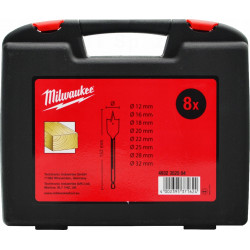 Zestaw wierteł piórowych 12/16/18/20/22/25/28/32 w