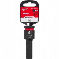 Nasadka udarowa 1/2" HEX 8 mm długa MILWAUKEE