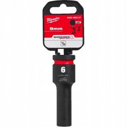 Nasadka udarowa 1/2" HEX 9 mm długa MILWAUKEE