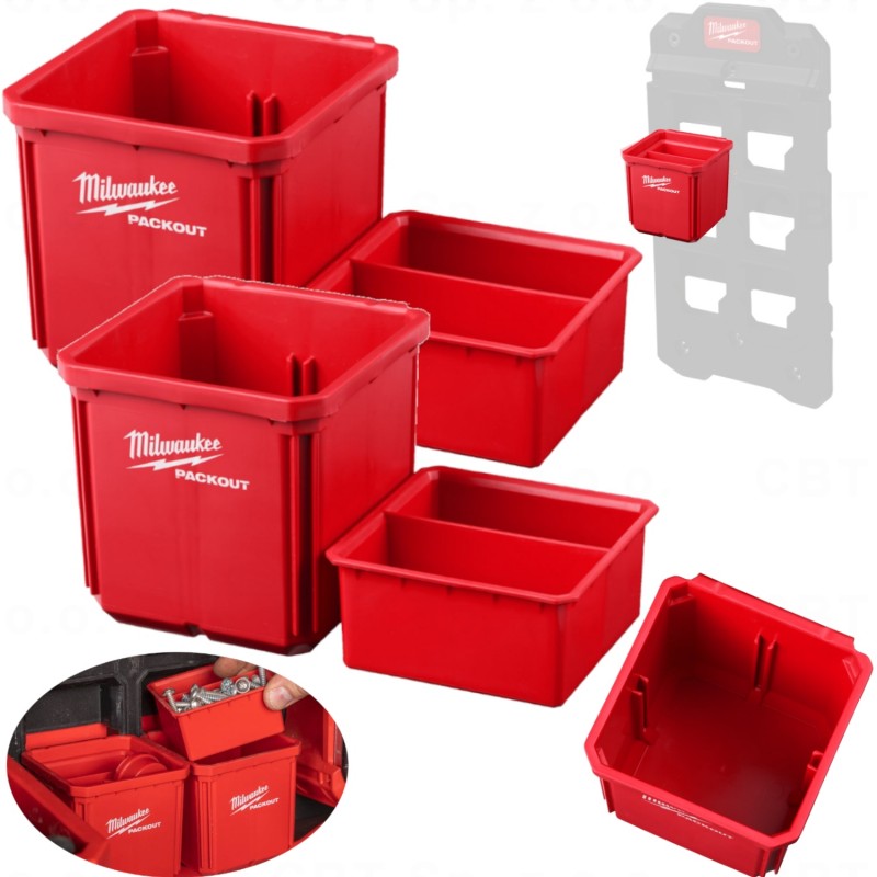 Pojemnik 10x10 cm (2 sztuki) Packout MILWAUKEE