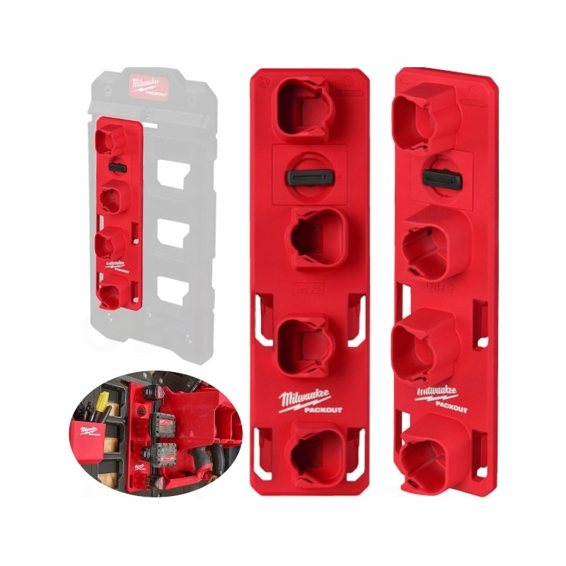 Uchwyty na akumulatory M12 Packout MILWAUKEE