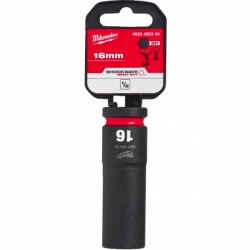 Nasadka udarowa 1/2" HEX 16 mm długa MILWAUKEE