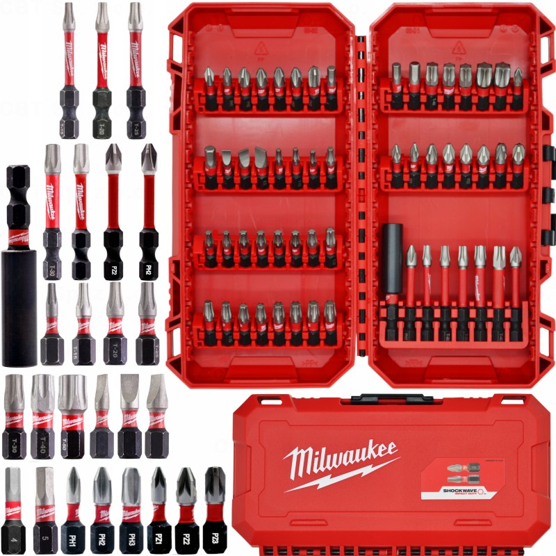 Zestaw bitów udarowych SHOCKWAVE™ IMPACT DUTY (56 sztuk) MILWAUKEE