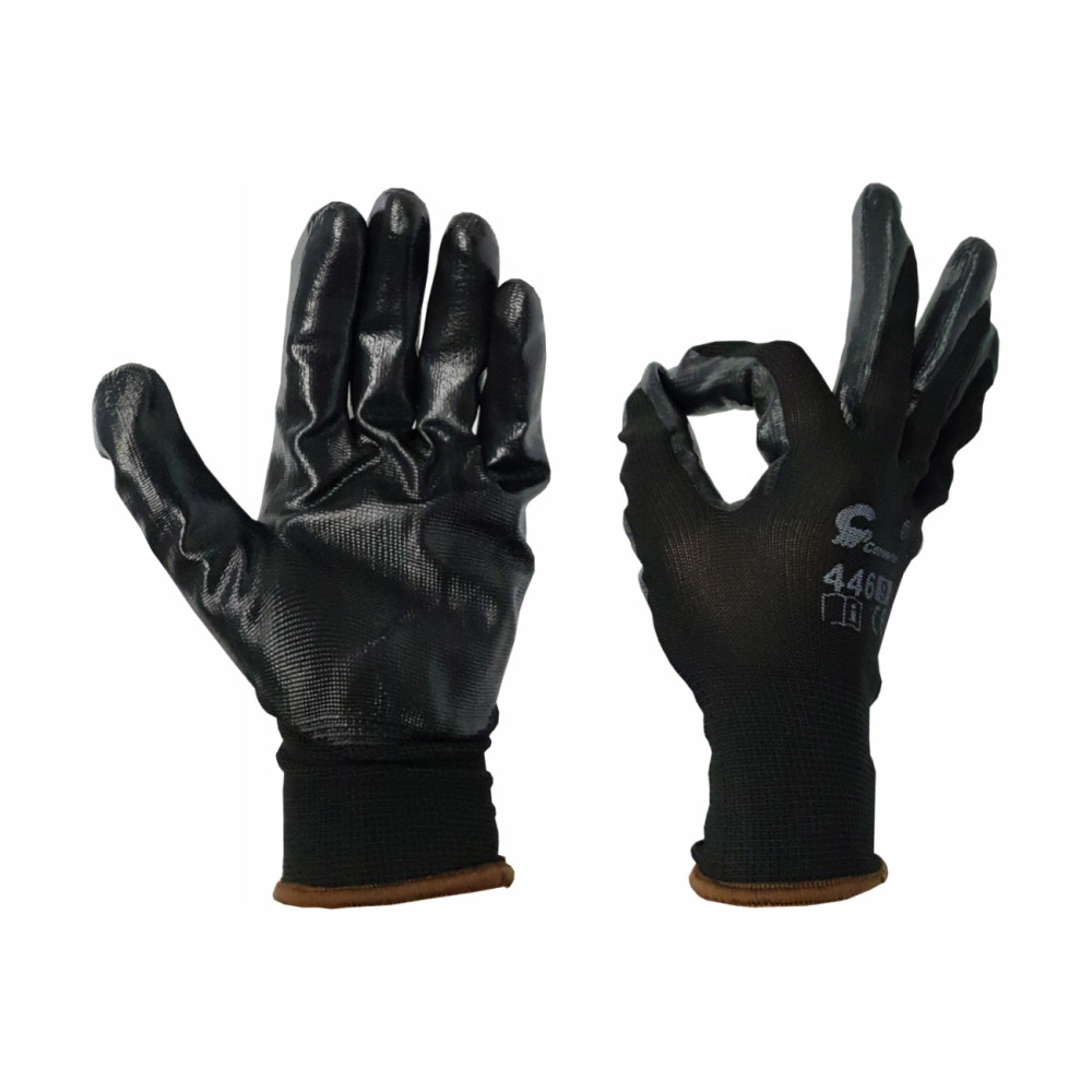 Rękawice nitrylowe czarne R446 rozmiar 10