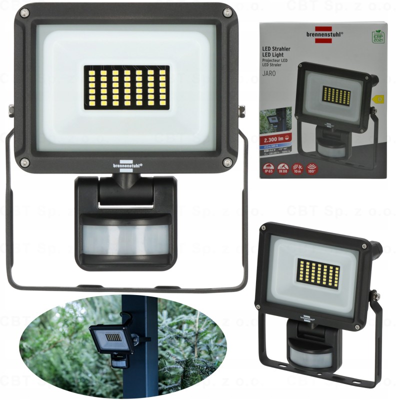 Kinkiet zewnętrzny JARO 3060 P naświetlacz LED do montażu na ścianie, zewnętrzny IP65, 20W, 230