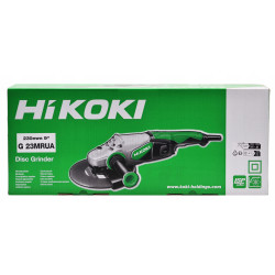 Szlifierka kątowa 230 mm, 2500 W, płynny start, RE-START Protection, aluminiowy korpus HIKOKI