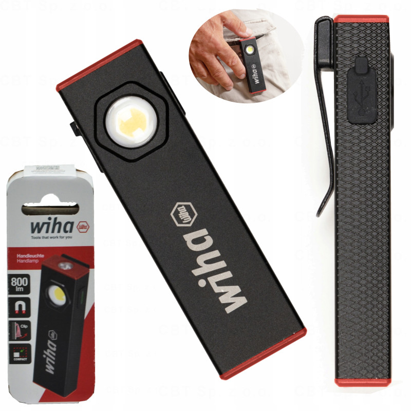 Latarka akumulatorowa 800 lm Wiha
