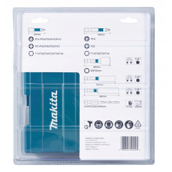 Zestaw bitów udarowych Makita PH, PZ, TX, nasadek magnetycznych i wierteł do metalu (33 sztuki) + uchwyty na bity