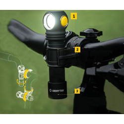 Uchwyt do roweru na latarki Wizard, Tiara, Elf ABM-01 Armytek