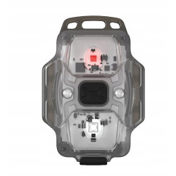 Latarka mini Crystal Grey Biały Czerwony Armytek