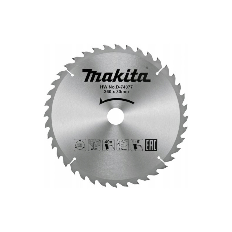 Tarcza tnąca Economy 260 x 30 mm MAKITA