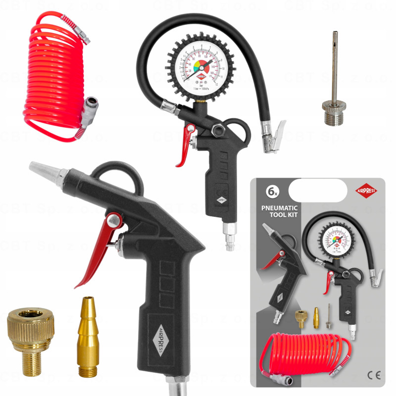 Zestaw 6 akcesoriów pneumatycznych AIRPRESS