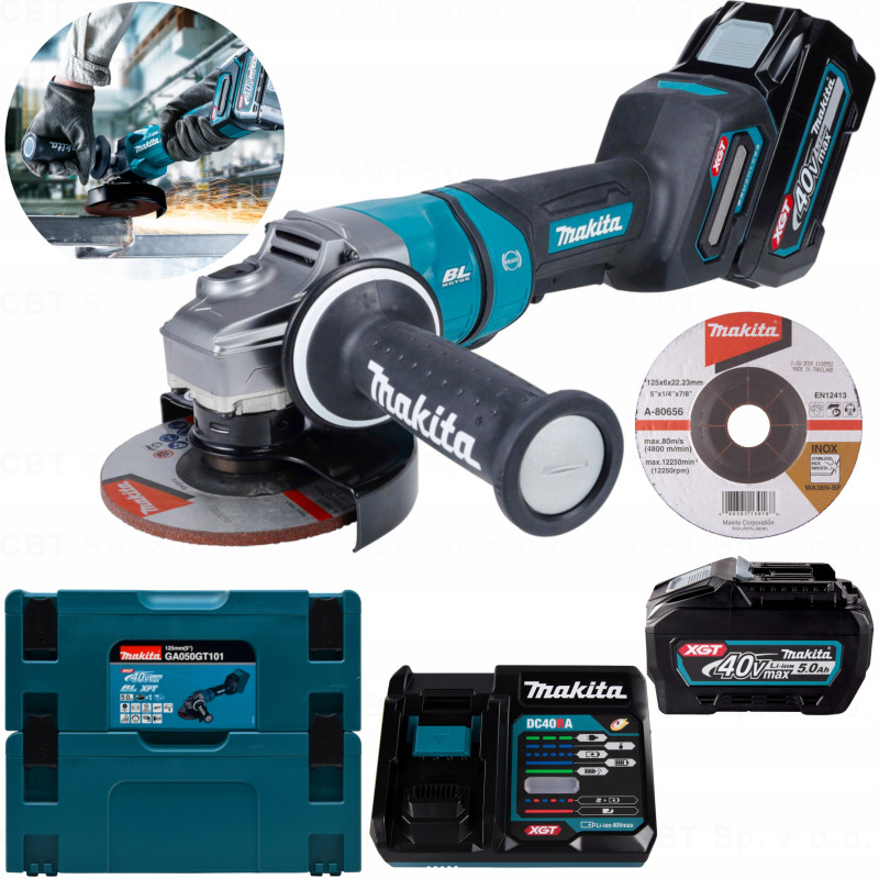 Akumulatorowa szlifierka kątowa XGT GA050GT101 MAKITA