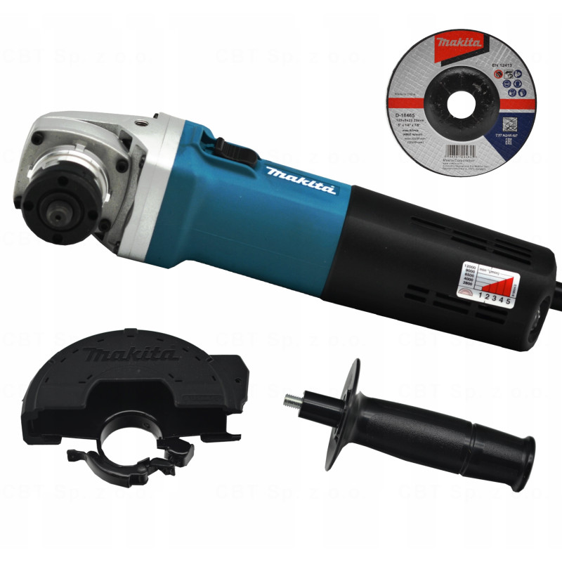Szlifierka kątowa sieciowa 1400W reg. obr. MAKITA