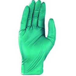 Rękawice nitrylowe zielone 0,12mm grubości EURO-ONE rozmiar 10 (100 szt./opak) COVERGUARD