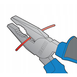 Szczypce uniwersalne 220 mm 406/1BI Chrom UNIOR