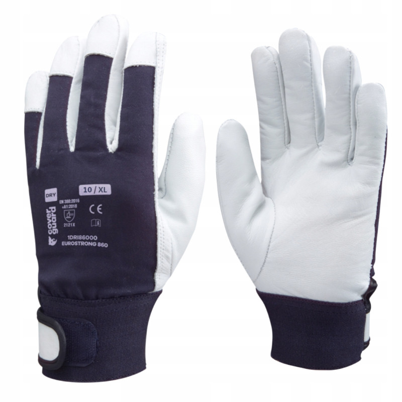 Rękawice z grzbietem ze wzmocnionego dżerseju  EUROSTRONG 860 r.10 COVERGUARD