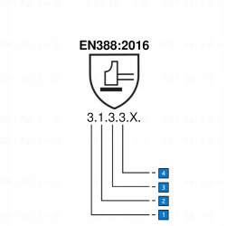 Rękawice EUROSTRONG z szarej dwoinowej skóry bydlęcej rozmiar 10 COVERGUARD
