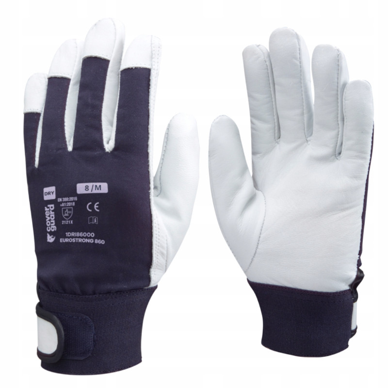 Rękawice z grzbietem ze wzmocnionego dżerseju EUROSTRONG 860 r.8 COVERGUARD