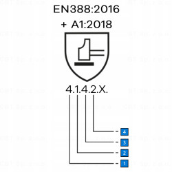 Rękawice GLOVES EUROLITE EST90 roz 8 COVERGUARD