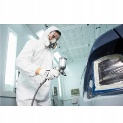 Rękawice białe bezszwowe LOW DMF EUROLITE P400 rozmiar 8 COVERGUARD