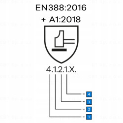 Rękawice białe bezszwowe LOW DMF EUROLITE P400 rozmiar 9 COVERGUARD