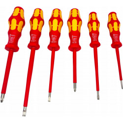 Zestaw wkrętaków Kraftform VDE Seria 100 + próbnik napięcia + wieszak 160 i/7