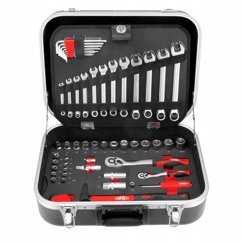 Zestaw kluczy 106 elementy w walizce Airpress