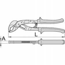Wielopozycyjne szczypce nastawne 442/1HYPO 180mm