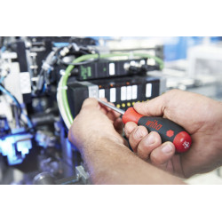 Wkrętak SoftFinish TORXTamperResistant (zotworem) ztrzonem okrągłym (01303) T25H x 100 mm WIHA