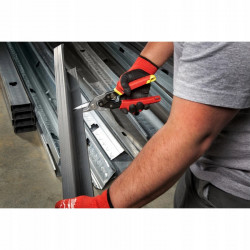 Zestaw nożyc do blachy  lewe, prawe, proste (3 sztuki) MILWAUKEE