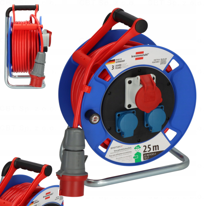 Przedłużacz bębnowy Garant CEE 1 IP44 25m AT-N07V3V3-F 5G1.5 FR BRENNENSTUHL