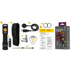 Latarka Partner C2 Magnet USB cold Armytek