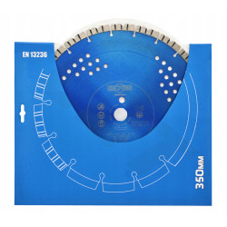 Tarcza do betonu 350x25,4 mm segm.12 mm BLUE CUT CFI