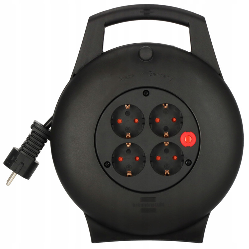 Przedłużacz bębnowy Vario Line VL2-X box kablowy 4 gniazda czarna