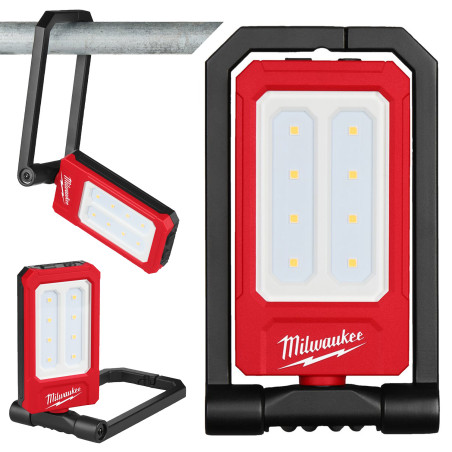 Lampa reflektor składany z wewnętrzym akumulatorem MILWAUKEE