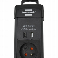 Listwa zasilająca Premium-Line 6 gniazd 1 x USB-C 1 x USB-A Brennenstuhl