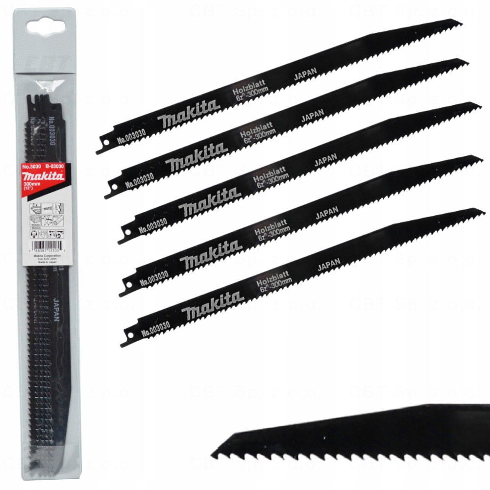 Brzeszczot do piły szablastej 300x1,25 mm (5 sztuk) Makita
