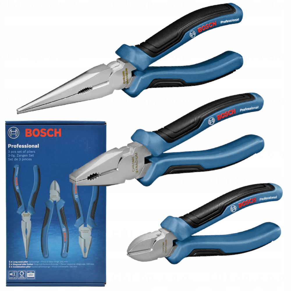 Zestaw 3 sztuk szczypiec BOSCH
