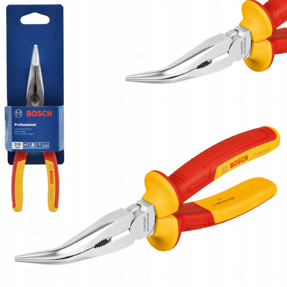 Szczypce wydłużone zagięte 40° długie 200 mm BOSCH