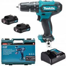 Wiertarko - wkrętarka udarowa 12 V HP333DSAE ładowarka, akumulatory MAKITA