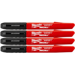 Cienkie markery czarne (4 sztuki) MILWAUKEE
