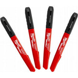 Cienkie markery czarne (4 sztuki) MILWAUKEE