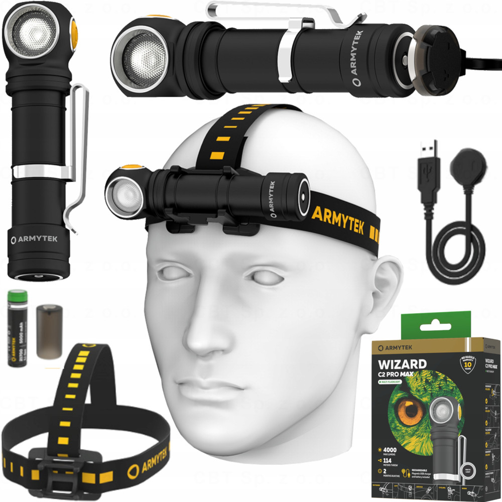 Latarka Wizard C2 Pro Max Magnet USB Cold Armytek